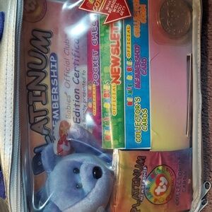 TY beanie babies platinum membership collection